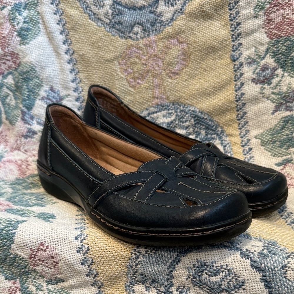 Clarks Dark Teal Women's Loafers